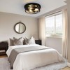 Youroke 3-Lights Farmhouse Flush Mount Ceiling Lights, 13 Inch Indoor
