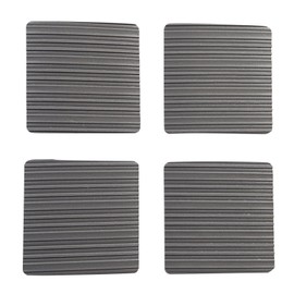 Stay! Anti Slip Furniture Pads (Set of 4) - Gray Square Furniture Stoppers to Prevent Sliding for Hardwood Floors and Carpets - Non Skid Furniture Grippers - Table & Couch Leg Floor Protectors, 5 Inch