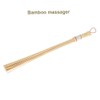 Bamboo Massage Stick with Lanyard Handheld Manual Bamboo Massager Guasha
