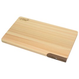 Daiwa Industrial Cutting Board with Stand, Dishwasher Safe, Wooden Hinoki, Lightweight, Made in Japan, Mold Resistant, 11.8 inches