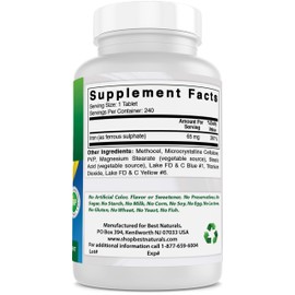 Best Naturals Best Naturals Iron Supplement - 65 mg - 240 Tablets - Non-GMO & Gluten Free