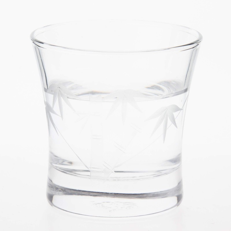 Chilled Sake Glass Bamboo Kiriko 110ml