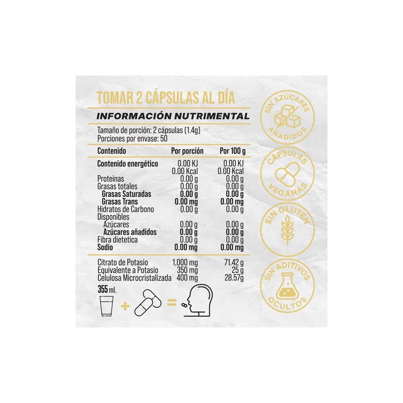 Potasio Citrato Suplemento Hombre Tawr 100c