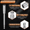 sourcing map 3pcs Nut Driver Drill Bit 10mm Metric Impact