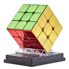Magic Cube Metallic 3x3 [Built-in Magnet] Stickerless 3x3x3 Magic Competition