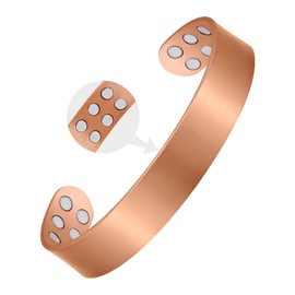 Jecanori Copper Bracelet for Men, 99.99% Pure Copper Bracelet,18X Strength Mens Magnetic Bracelet,Copper Jewelry Gift