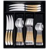 24-Piece Silverware Set with Organizer, Stainless Steel Flatware for 6,