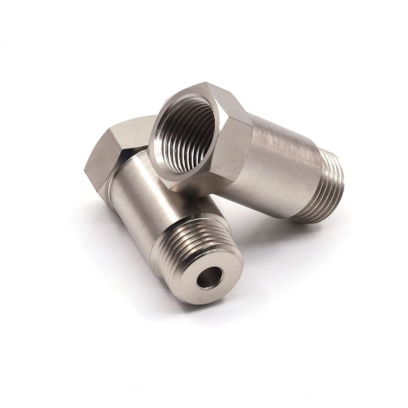 Biqing 2PCS Oxygen Sensor Adapter, 45mm O2 Sensor Adapter M18*1.5