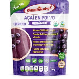 Nature's Blessings Acai en Polvo Orgánico Liofilizado 110g (freeze-drying) - Aai