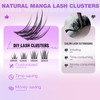 EYDEVRO Manga Lash Clusters Kit Natural Wispy Eyelash Clusters Anime