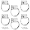 SHEUTSAN 6 Pack 80mm Drop Rings Pulls Handle, Modern Round