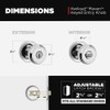 Kwikset Maven Entry Door Knob with Lock and Key, Secure