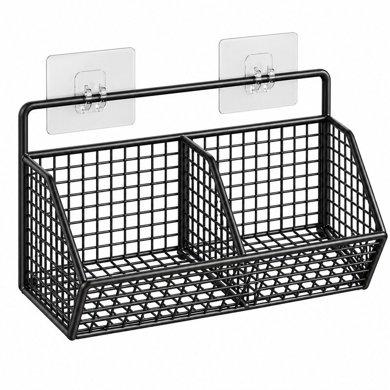 Wall-Mounted Kitchen Storage Rack for Food Organization – Iron Hanging