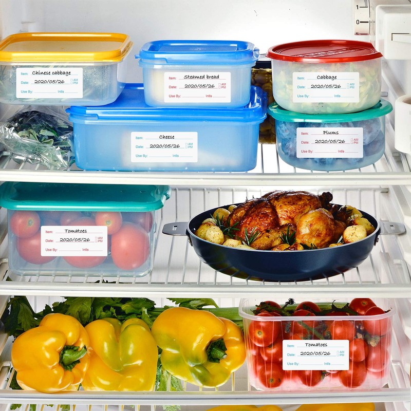 Outus Dissolvable Food Labels for Container Removable Canning Labels Food