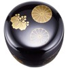 Nakatani Bros 33-4805 Yamanaka Lacquer (With Inner Lid) Black Takadai