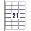 Avery Dennison Heavy Duty Labels Laser 21 per Sheet 63.5x38.1mm