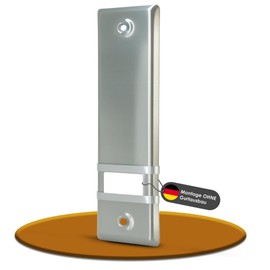 Markiso® Roller Shutter Belt Cover Made of Stainless Steel, Roller Shutter Panels Assembly without Belt Removal, Belt Cover 185 mm, Belt Winder Cover with Slotted System, Pack of 3