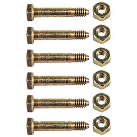 Ariens OEM 1/4" Shear Bolt and Nut 53200500-2 6 Pack