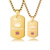 Uloveido 2 Piece Gay & Lesbian Pride Necklace Set for