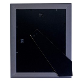 Kiera Grace Lucy Classic & Traditional Decorative Plastic Gold-Beaded Wall & Tabletop Certificate & Diploma Frame For Home, Room, & Office, 11" x 14" To Fit 8.5" x 11", Brown