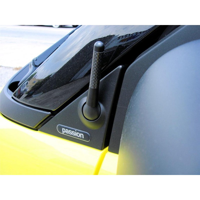 Honda S2000 Black Carbon Fiber Short 3" Inch Antenna