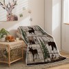 Manta rústica de cabina, manta de franela suave para silla,