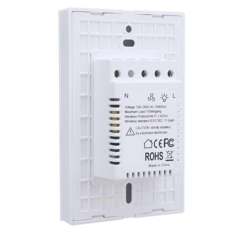 Smart WiFi Air Fan Lamp Touch Switch Voice Control Compatible