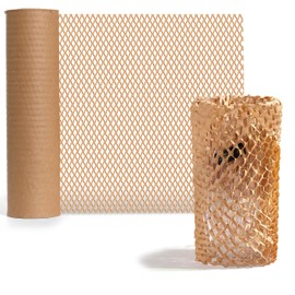 Wanguagua 12Inch x 100FT Honeycomb Packing Moving Paper Sheets Sustainable Alternative to Bubble Cushioning Wrap for Shipping Box Protective Roll
