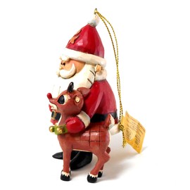 Jim Shore “Rudolph the Red-Nosed Reindeer” Traditions, 50th Anniversary Stone Resin Ornament, 4.25"