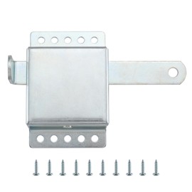 WellMade Inside Deadlock, Heavy Duty Garage Doors Side Lock, Galvanized Steel Housing Extra Security Lock Slide Latch, Fits Most Garage Door