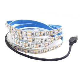 Vrabocry USB LED Strip Light Red 5V USB Powered 16.4ft/5M 300LEDs Flexible SMD2835 No-Waterproof IP20 LED Tape Lights for TV Background Lighting Tape Home Decor Lamp