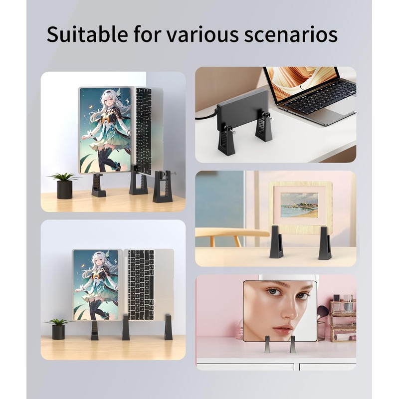 Laptop Stand for Vertical Screen, Portable Laptop Support, ABS Plastic