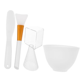 VICASKY 1set Facial Mask Bowl Mixing Tools Spatula and Measuring Spoon for Skincare Convenient Home and Salon Use Types
