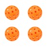 4 Pack Outdoor Pickleball Balls,40 Holes,USAPA Approved Outdoor Pickleball Balls,High