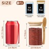 ComSaf 12 Pcs Glass Spice Jars with Lids and Spoons,