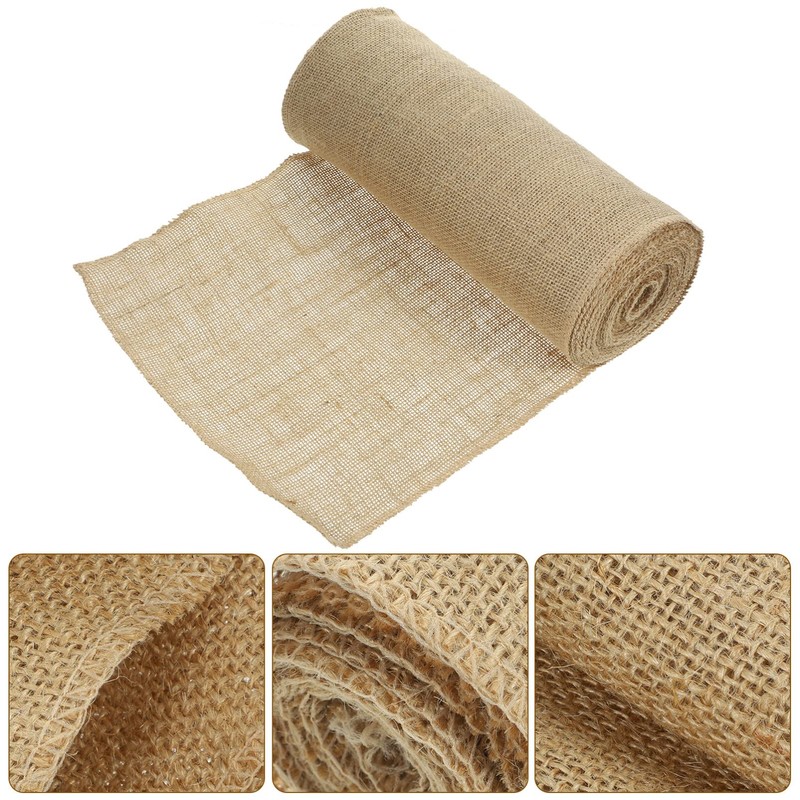 iplusmile Burlap Table Runner Roll Natural Hessian Fabric 30cm x