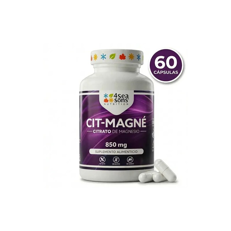 Seasons Nutrition Cit Magné Citrato Magnesio 850 Suplemento Alimenticio Fórmula