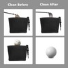 QPPKI Golf Ball Washer Cleaner Bag, Golf Ball Pouch with
