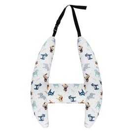 Car Travel Pillow Kids Adults Car Seat Head Neck Support Pillow Soft Head Body Car Seat Belt Pillow Cushion Safety Strap Cover Aircraft Car Headrest Travel Sleeping Pillow For Car Seat Airplane Train