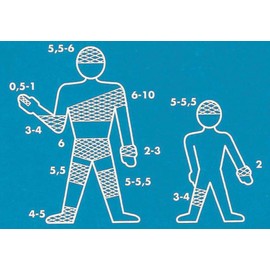 Surgifix Elastic Tubular Netting 25m. Size: 5.5 (Ideal for Head, Knee, Leg, Thigh)