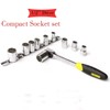 1/2 Inch Drive Ratchet Socket Wrenches 18mm Metric Compact Socket