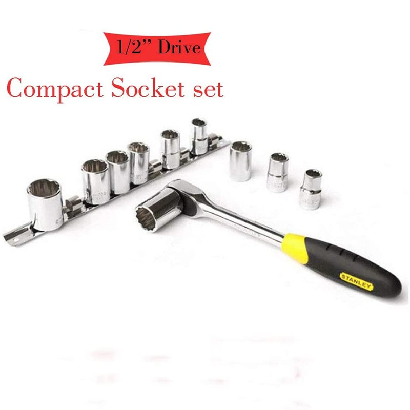 1/2 Inch Drive Ratchet Socket Wrenches 18mm Metric Compact Socket