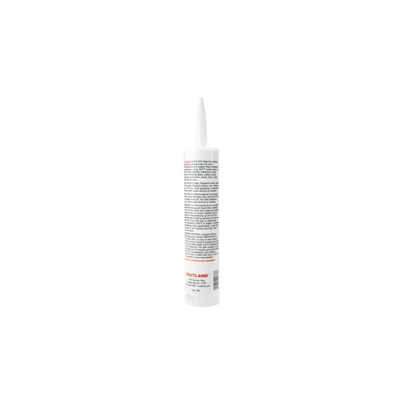 Rutland High Temp Silicone Sealant - Heat Resistant Adhesive