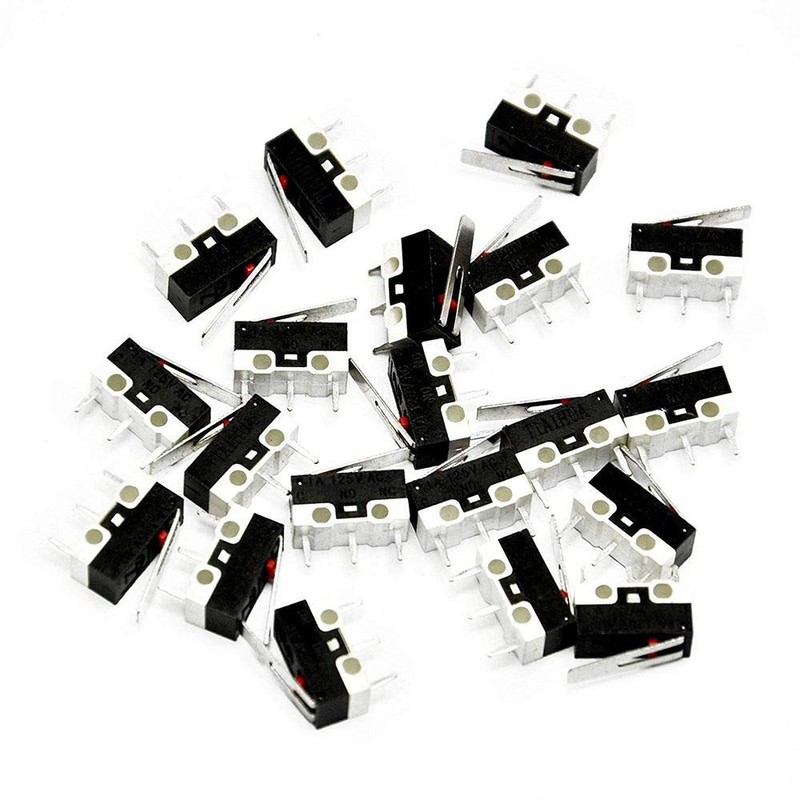 DAOKI 20Pcs Micro Switch AC 1A 125V 3Pin SPDT NO+NC