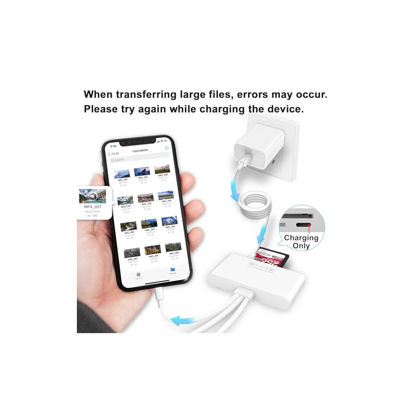 Lector de tarjetas de memoria 5en1, adaptador USB y lector