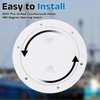 uxcell 2Pcs Boat Hatch, 4" Round Non Slip Plate Inspection