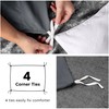 MOONLIGHT20015 Single Duvet Cover - Charcoal Solid Soft Single Bedding