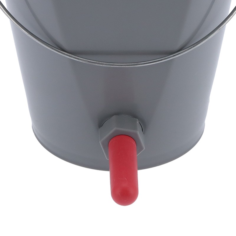 8L Plastic Feeder Bucket with Nipples Check Valves Feeding Equipment