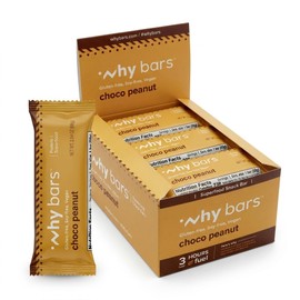 WHY BARS- “Por qué barras, barras de proteína, mantequilla de maní de chocolate, barras de 2.04 onzas (paquete de 12 barras de proteína) Protei
