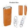 PIPITA Cigar Case Portable Travel 3 Tubes Elegant Cigar Humidors